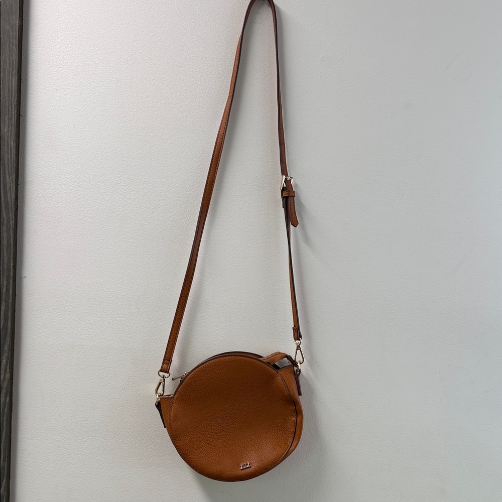 Collection XIIX Tan Round Crossbody Bag